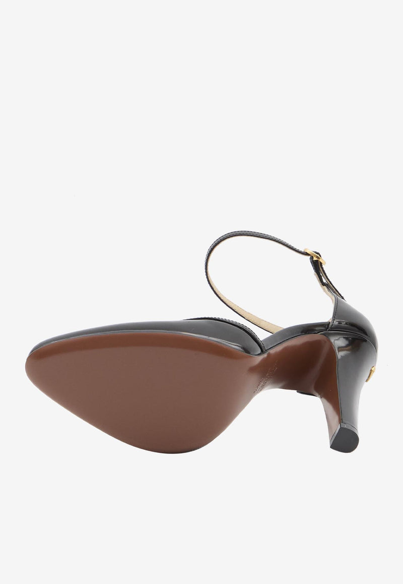 Valentino Hi Dolly 105 Patent Leather Pumps Black 7W2S0MI2-ZJM-0NO