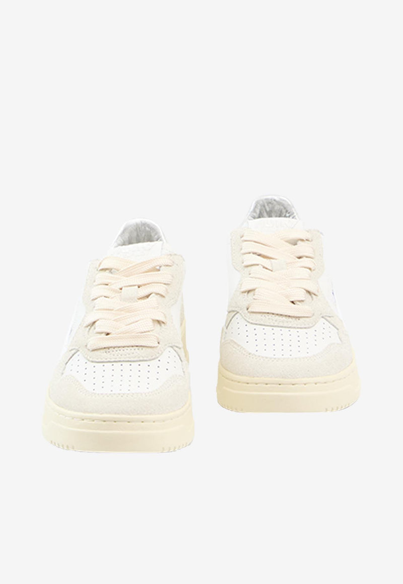 Autry Medalist Leather Low-Top Sneakers White AULW-TA-01