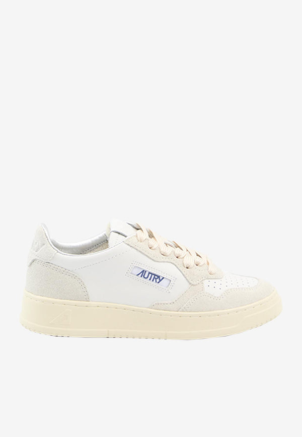 Autry Medalist Leather Low-Top Sneakers White AULW-TA-01