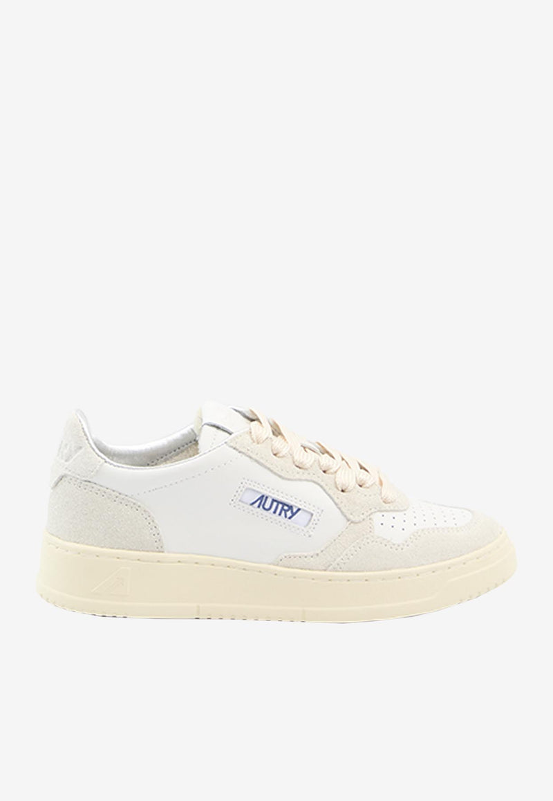Autry Medalist Leather Low-Top Sneakers White AULW-TA-01