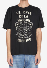 Valentino Chat De La Maison Printed T-shirt Black 7V3MG16P-B32-9RA