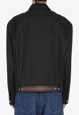 Gucci Logo-Embossed Zip-Up Jacket Black 827503-ZAQH5-1000