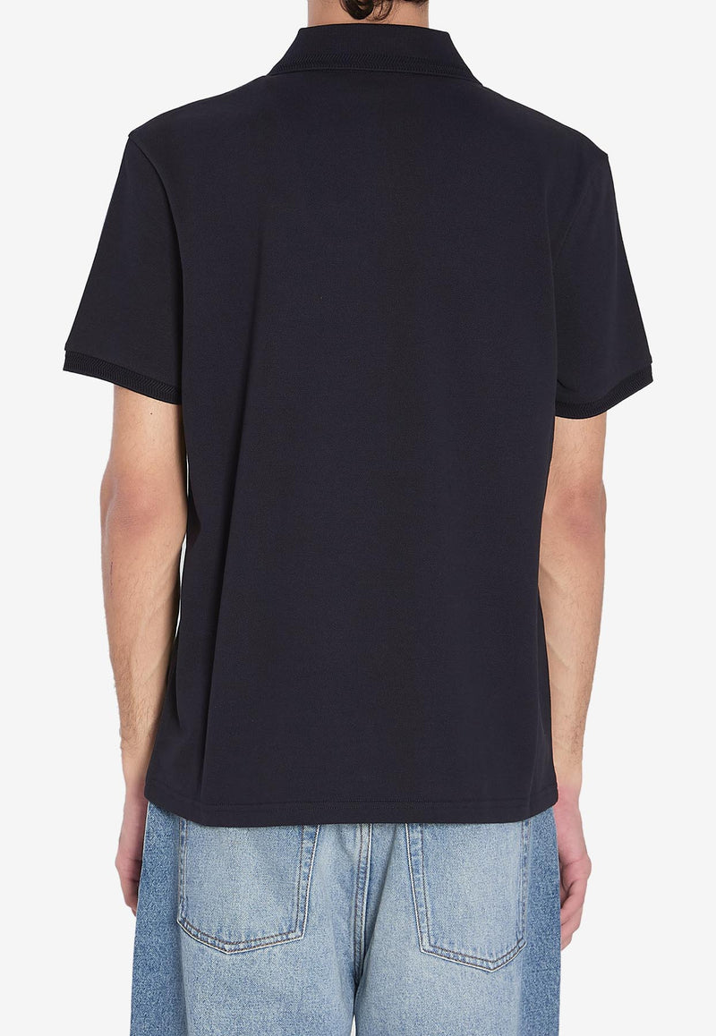 Moncler Logo Patch Polo T-shirt Navy K20918A00014-84556-77X