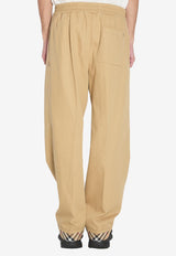 Burberry Turn-Up Pants with EKD-Motif Beige 8111203--C2981