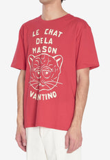Valentino Chat De La Maison Printed T-shirt Red 7V3MG16P-B32-BR3