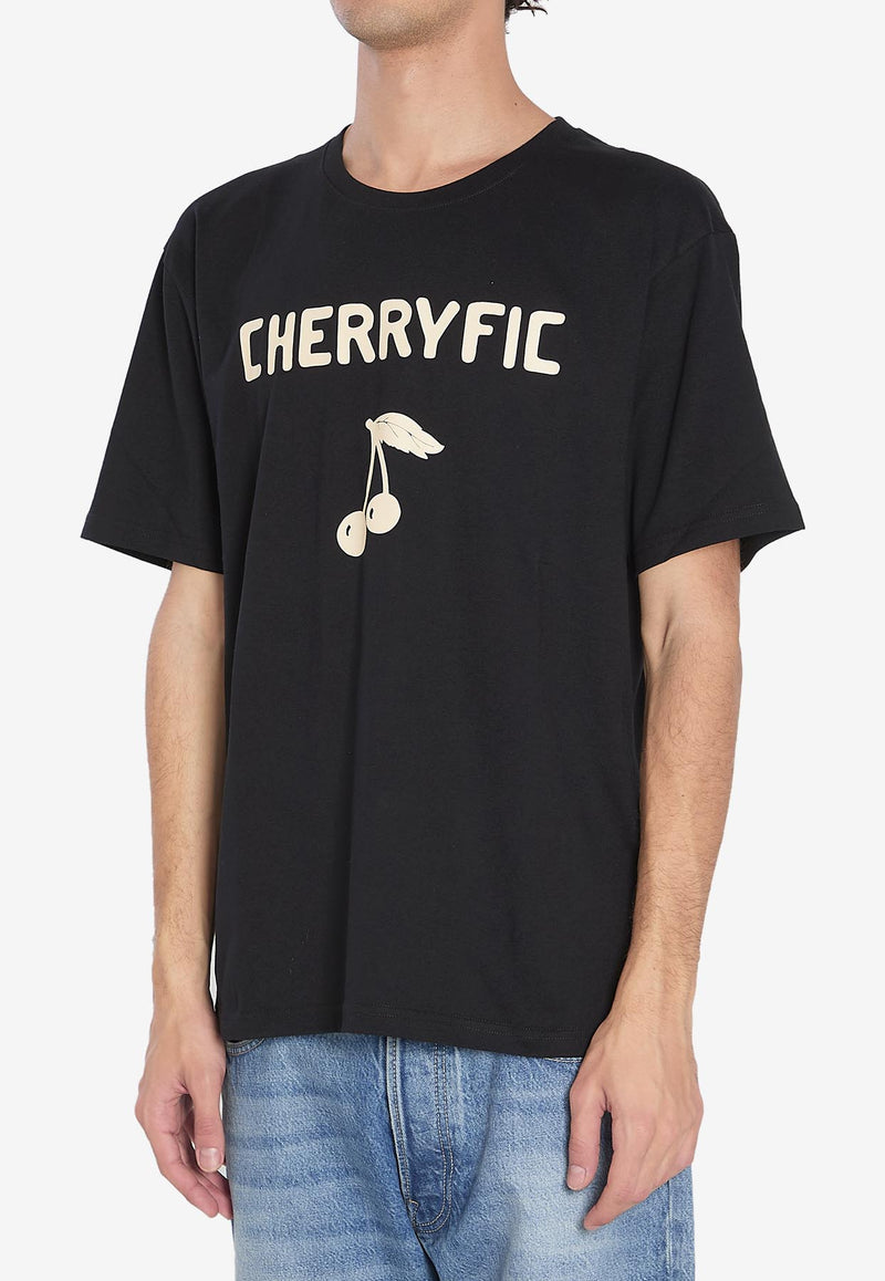 Valentino Cherryfic Print T-shirt Black 7V3MG16P-B34-9RA