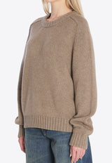 Khaite Mae Knitted Cashmere Sweater Beige 9085600--216