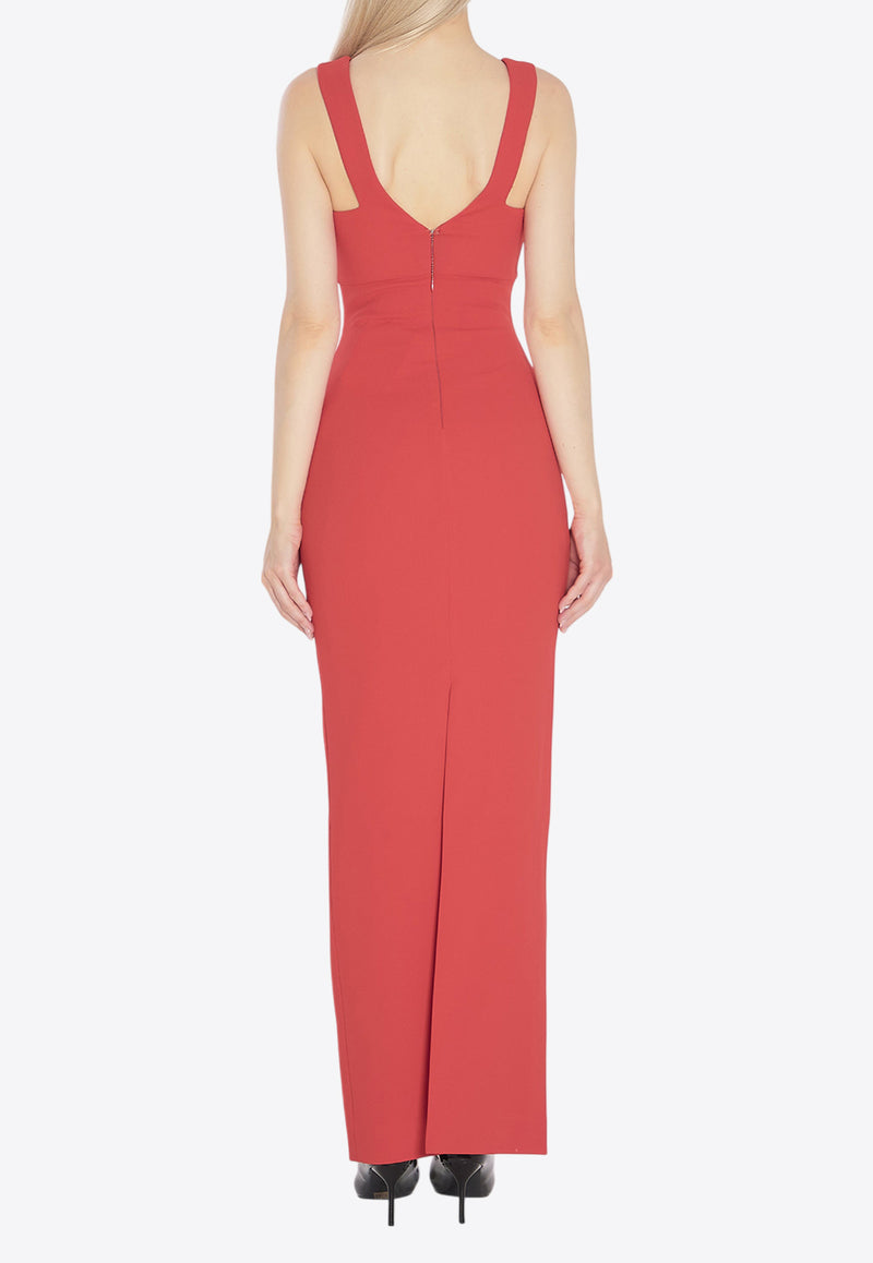 Solace London Nalani Sleeveless Maxi Dress Red OS44044--RED