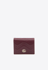 Gucci GG Marmont Foldable Wallet  Burgundy 466492-DTDHV-6207