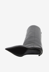 The Attico Lea 65 Knee-High Calf Leather Boots Black 251WSH00879-019AA-100