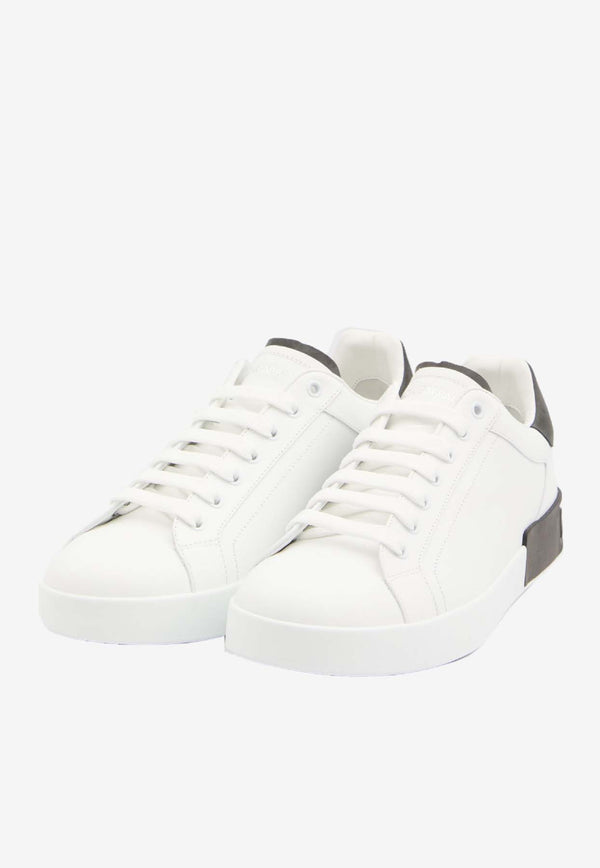 Dolce & Gabbana Portofino Leather Sneakers White CS2278-AF218-89697