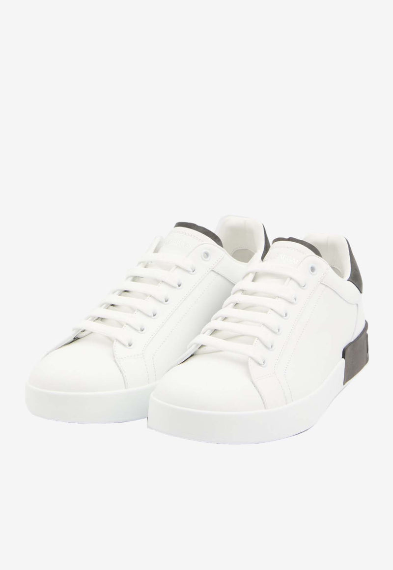 Dolce & Gabbana Portofino Leather Sneakers White CS2278-AF218-89697