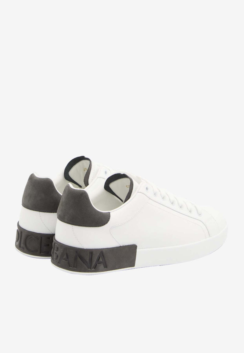 Dolce & Gabbana Portofino Leather Sneakers White CS2278-AF218-89697