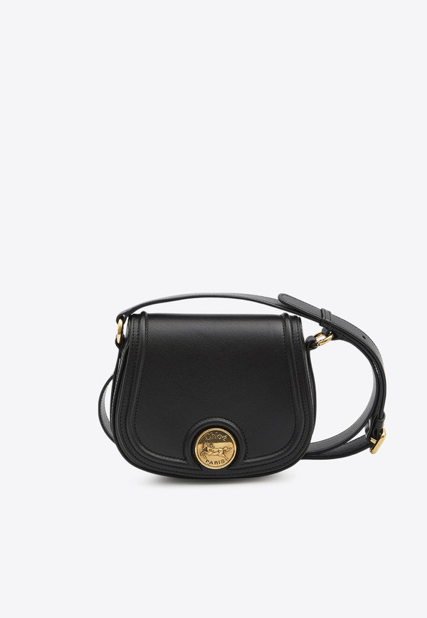 Chloé Horse Medal Crossbody Bag Black CH25AS791O37--001