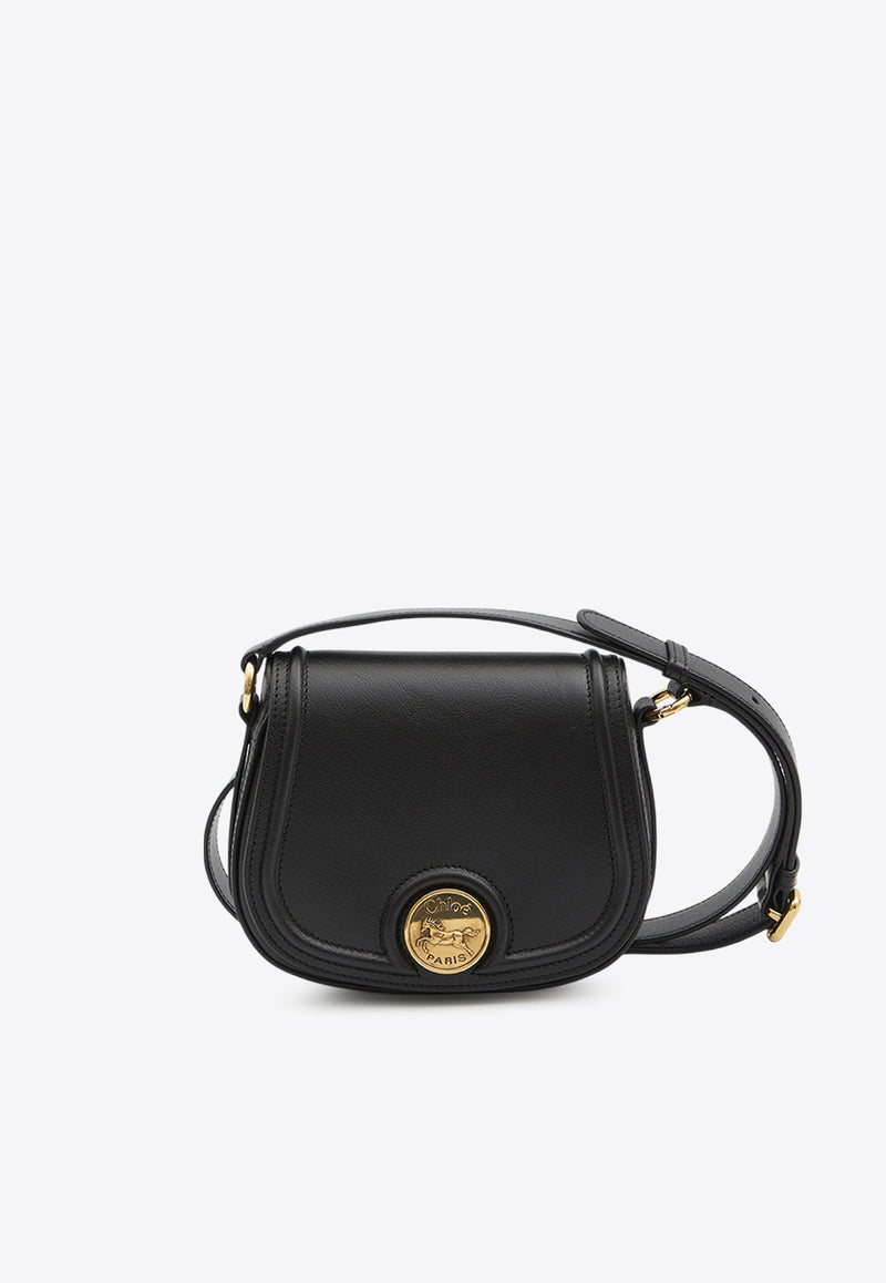 Chloé Horse Medal Crossbody Bag Black CH25AS791O37--001