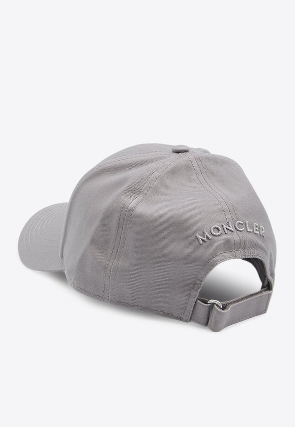 Moncler Logo Patch Baseball Cap Gray K20913B00043-04863-932