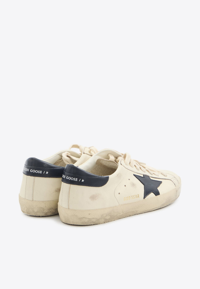 Golden Goose DB Super-Star Distressed Leather Sneakers   Beige GMF00101-F004164-15430