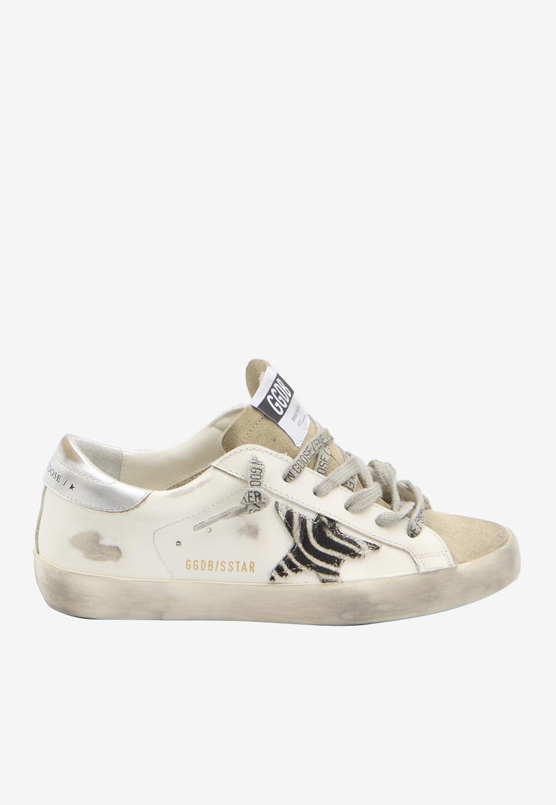 Golden Goose DB Super-Star Distressed Leather Sneakers White GWF00101-F002692-81571