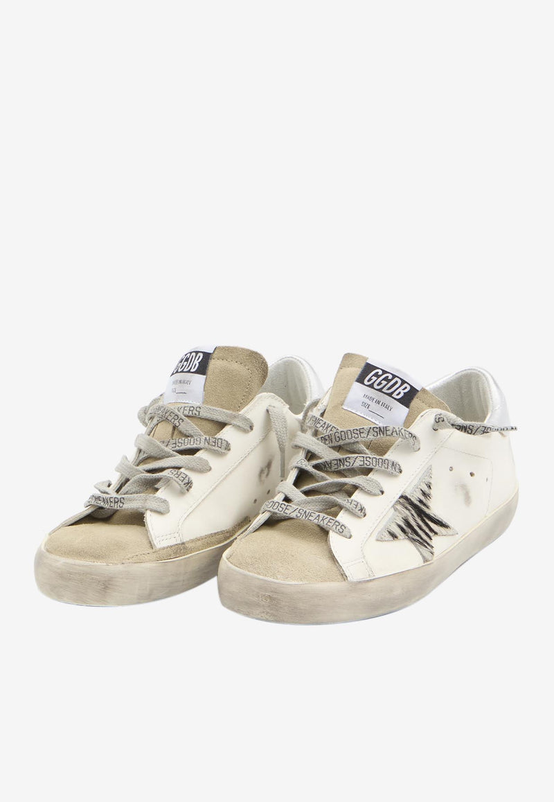Golden Goose DB Super-Star Distressed Leather Sneakers White GWF00101-F002692-81571