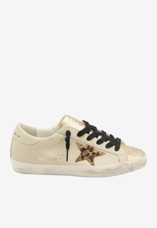 Golden Goose DB Super-Star Leather Low-Top Sneakers Beige GWF00101-F007524-15741