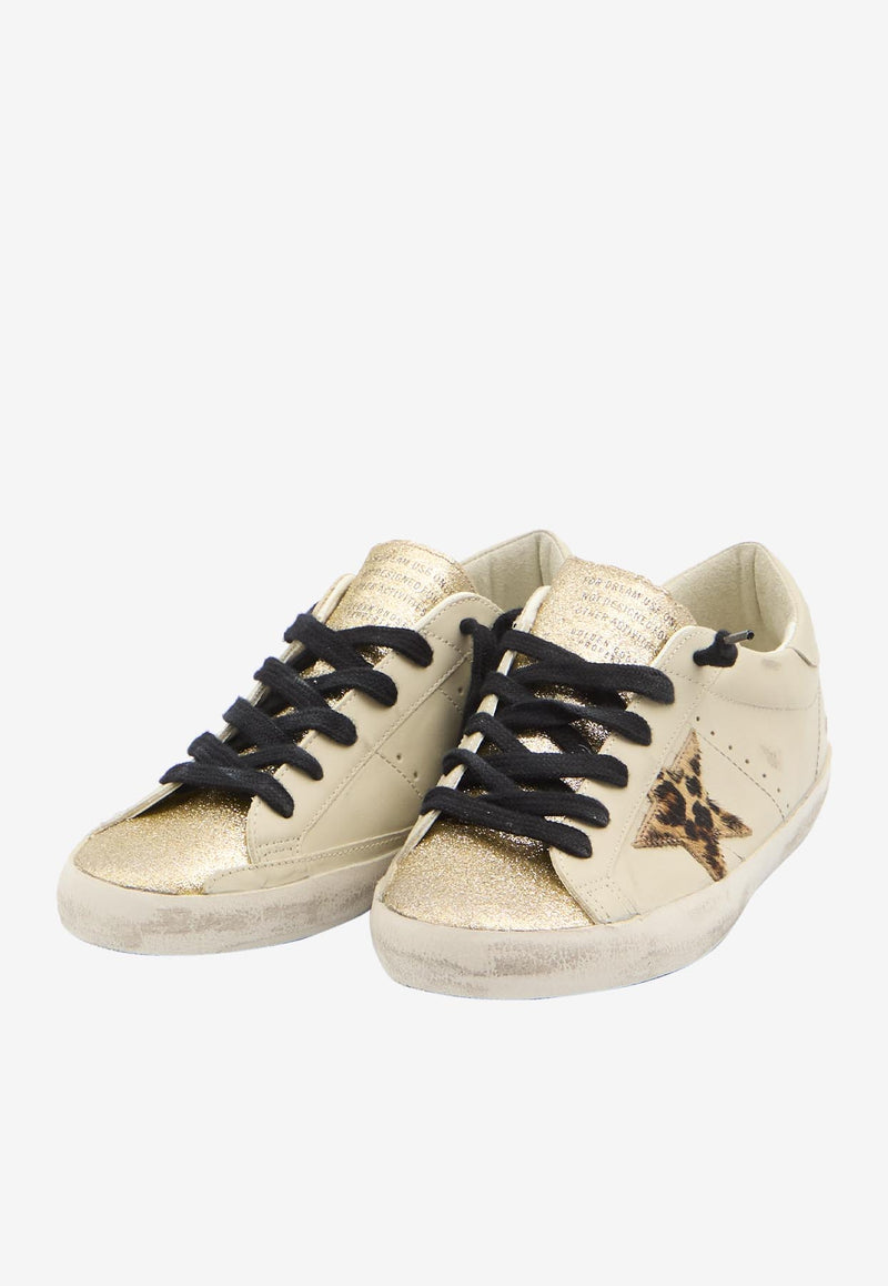 Golden Goose DB Super-Star Leather Low-Top Sneakers Beige GWF00101-F007524-15741