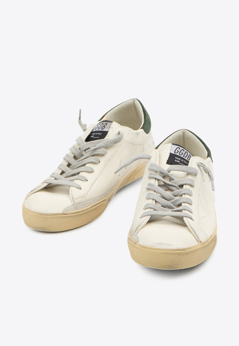 Golden Goose DB Super-Star Distressed Leather Sneakers   White GMF00105-F007530-10502