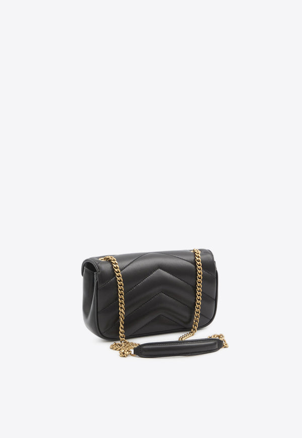 Saint Laurent Mini Lou Lou Crossbody Bag Black 821749-AAEAX-1000