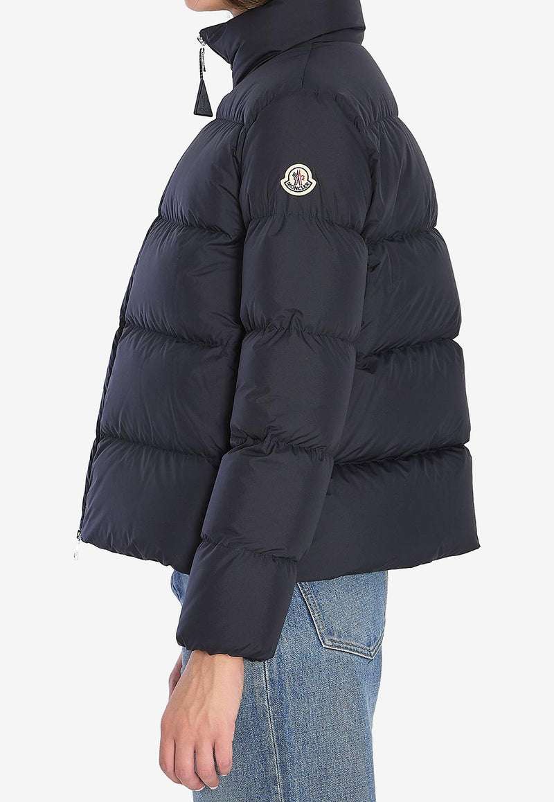 Moncler Mauzun High-Neck Puffer Jacket Blue K20931A00001-597YW-778