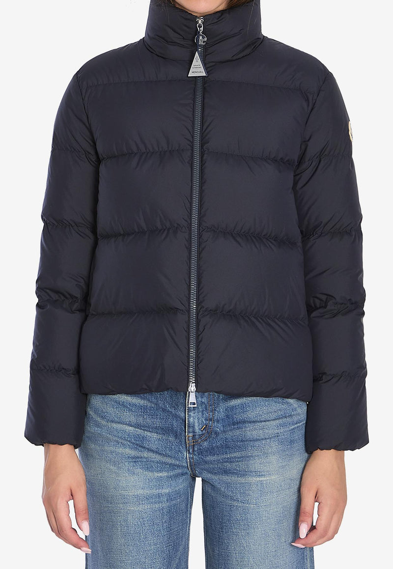 Moncler Mauzun High-Neck Puffer Jacket Blue K20931A00001-597YW-778