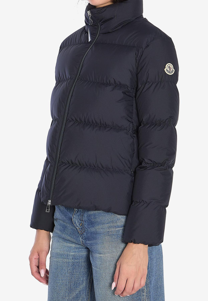 Moncler Mauzun High-Neck Puffer Jacket Blue K20931A00001-597YW-778
