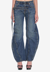 Jean Paul Gaultier Balloon Strap Jeans Blue W-TR009-D024-57