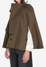 Burberry Button-Up Cape Green 8113209--C1764