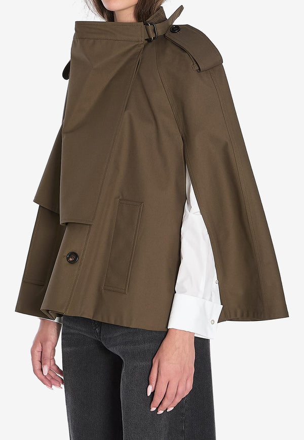 Burberry Button-Up Cape Green 8113209--C1764