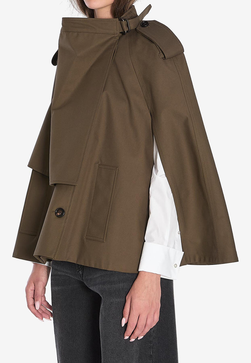 Burberry Button-Up Cape Green 8113209--C1764