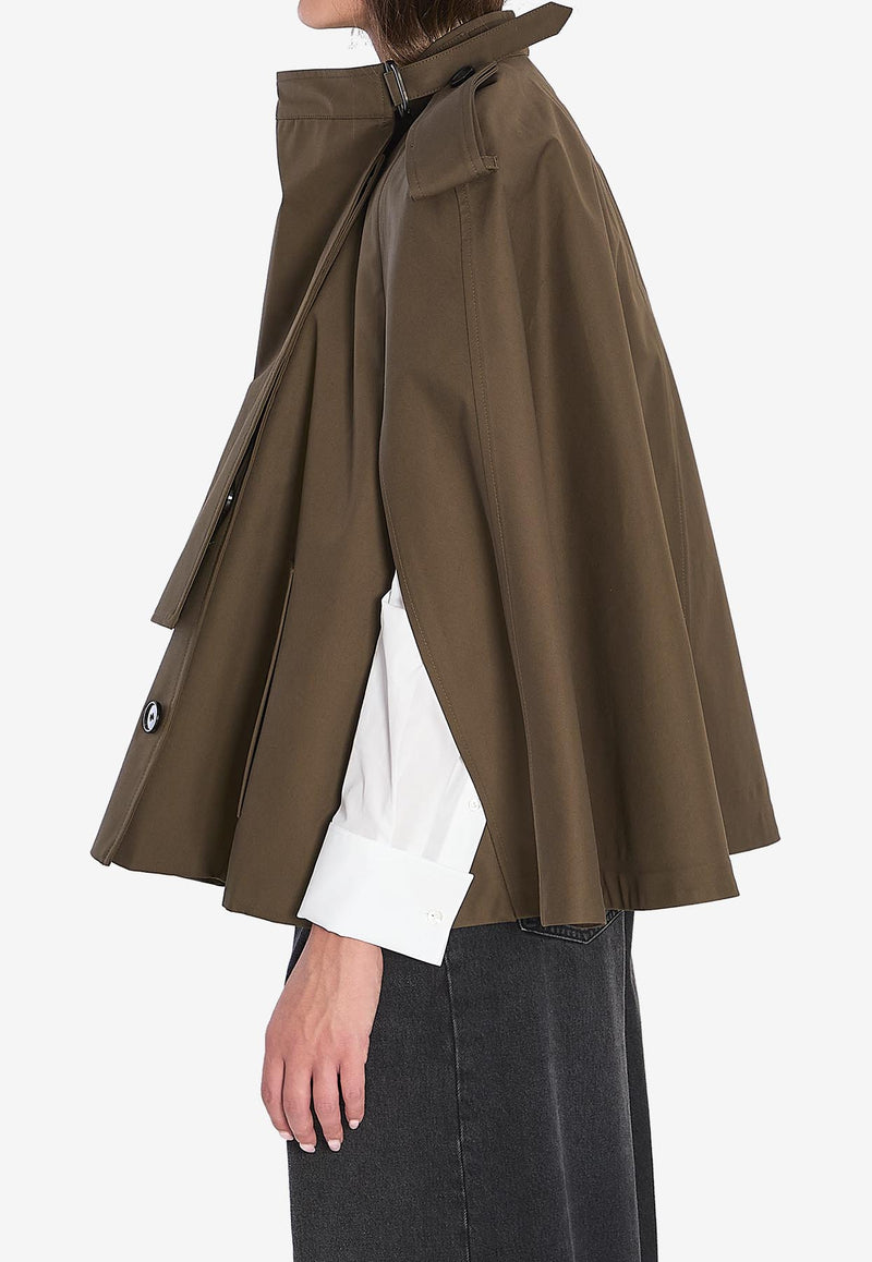 Burberry Button-Up Cape Green 8113209--C1764