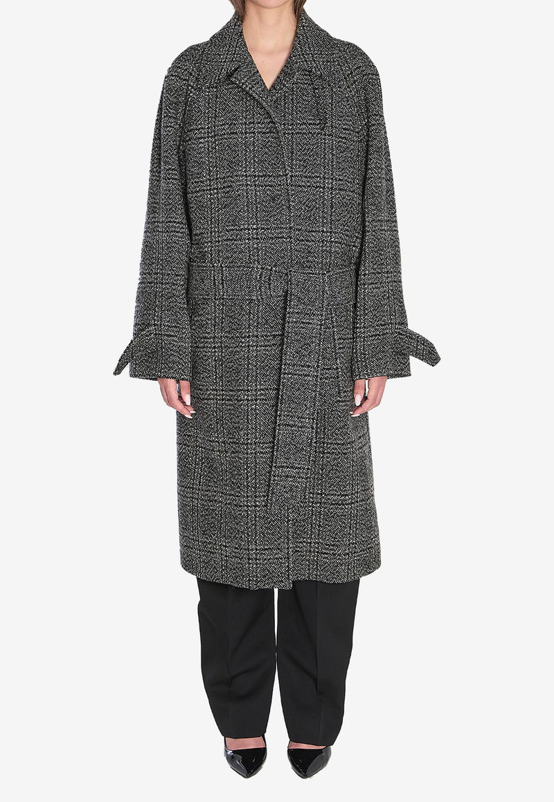 Balenciaga One Layer Raglan Wool Coat Black 838934-TSU20-1269