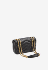 Saint Laurent Small Lou Lou Quilted Leather Crossbody Bag Black 801437-AAEAX-1000