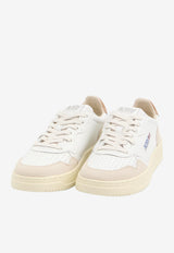 Autry Medalist Leather Low-Top Sneakers White AULW-LS-02
