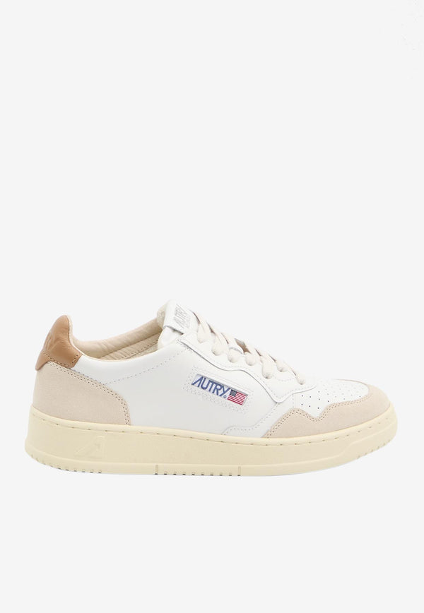Autry Medalist Leather Low-Top Sneakers White AULW-LS-02