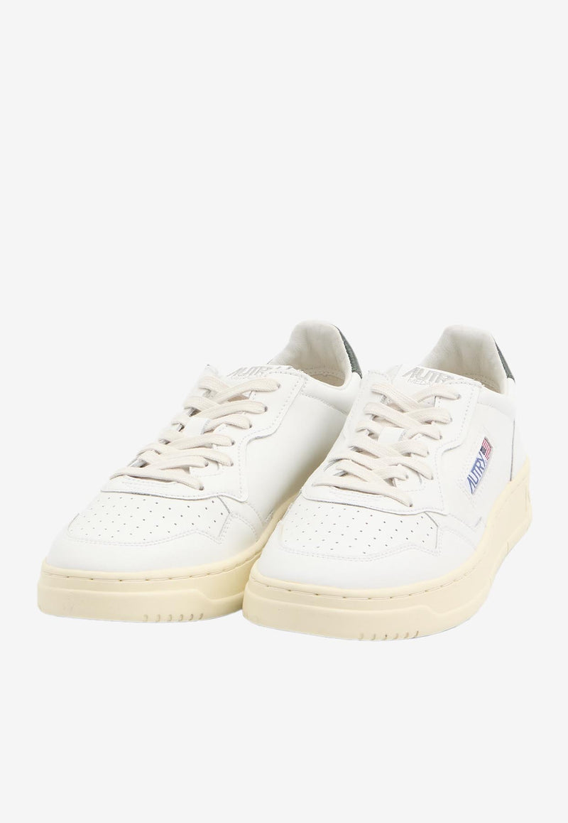 Autry Medalist Leather Low-Top Sneakers White AULM-LL-47