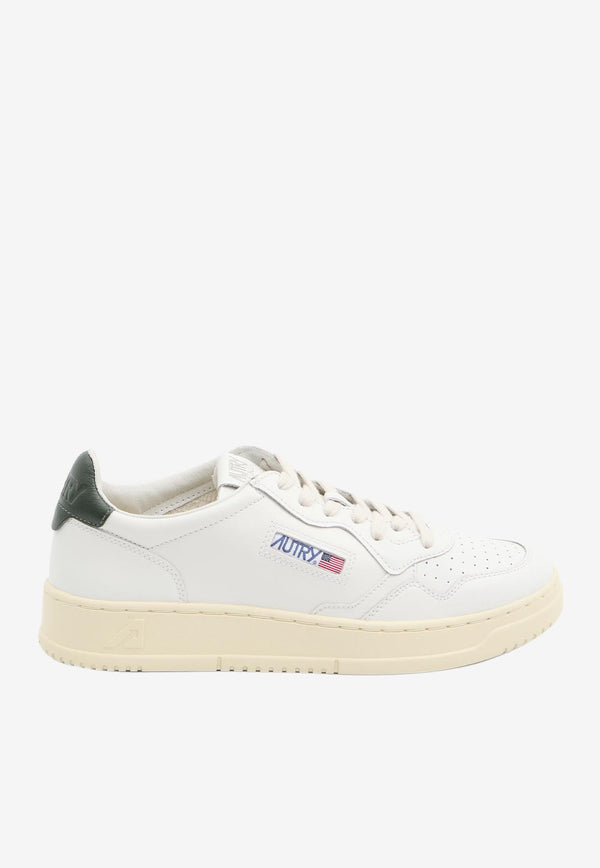 Autry Medalist Leather Low-Top Sneakers White AULM-LL-47