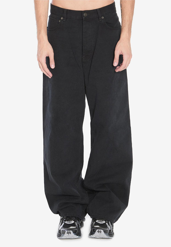 Balenciaga Mid-Rise Baggy Jeans Black 745213-TQW83-3207