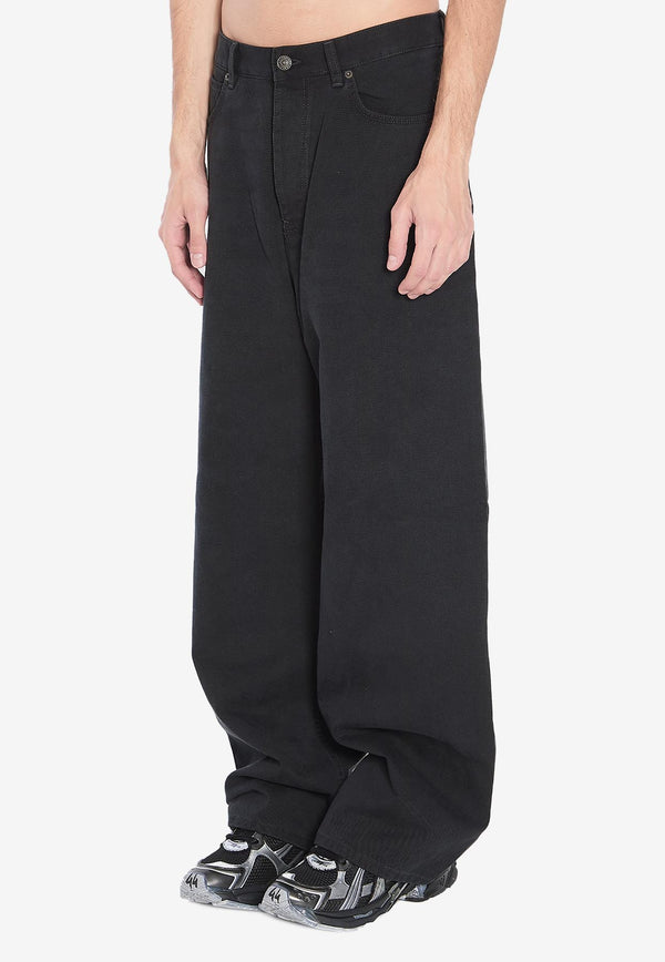 Balenciaga Mid-Rise Baggy Jeans Black 745213-TQW83-3207
