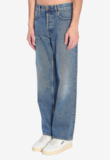 Golden Goose DB Washed Straight-Leg Jeans Blue GMP01636-P000621-50100