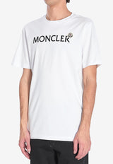 Moncler Flocked Logo T-shirt White K20918C00036-8390T-001