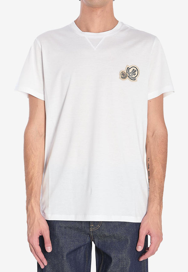Moncler Double Logo Patches T-shirt White K20918C00035-8390Y-001