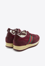 Gucci Re-Motion Suede Low-Top Sneakers Burgundy 832918-AAEZM-6144