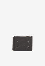 Maison Margiela Four Stitches Leather Zip Wallet Black SA1UI0022-P4455-T8013