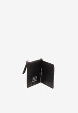 Maison Margiela Four Stitches Leather Zip Wallet Black SA1UI0022-P4455-T8013