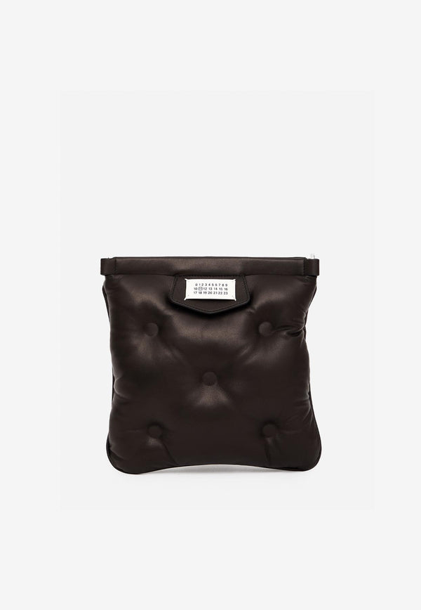 Maison Margiela Glam Slam Quilted Leather Flat Shoulder Bag Black SB1WG0005-P4300-T8013